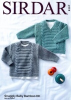 Knitting Pattern - Sirdar 5297 - Snuggly Baby Bamboo DK - Sweaters